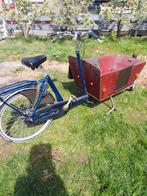 Blauwe bakfiets. Cargo Long., Ophalen, Zo goed als nieuw, Elektrisch