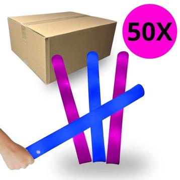 50x LED Foam Sticks, Blauw & Paars, Lichtstaaf beschikbaar voor biedingen