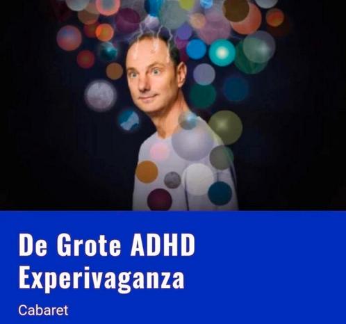 2 kaartjes Utrecht -  ADHD Experivaganza - Thomas van Luyn, Tickets en Kaartjes, Theater | Cabaret en Komedie, Twee personen, September