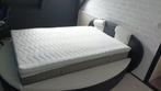Compleet bed (matras, lattenbodem met poten, topmatras), Huis en Inrichting, Slaapkamer | Bedden, Overige materialen, Gebruikt