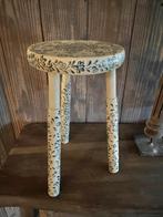 Oude handbeschilderde melkkrukje brocante, Huis en Inrichting, Ophalen, Gebruikt, Hout