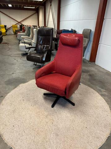 Relaxfauteuil , rode leren design relax fauteuil stoel ZGAN beschikbaar voor biedingen