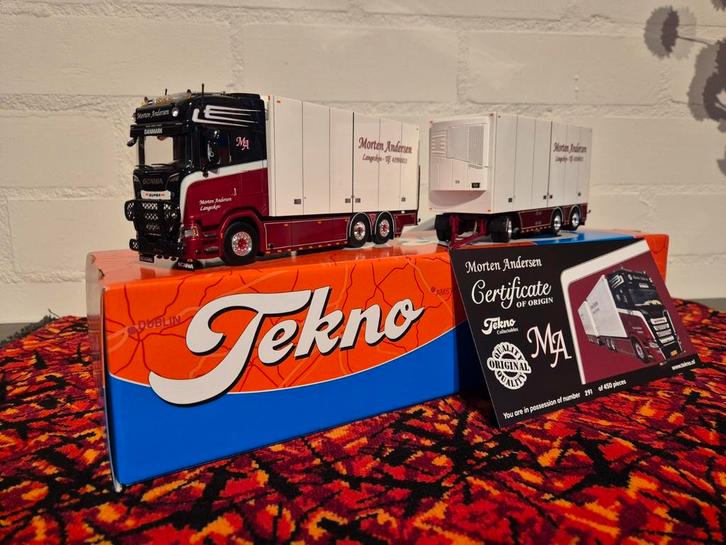 Tekno Morten Andersen Denemarken, Hobby en Vrije tijd, Modelauto's | 1:50, Nieuw, Bus of Vrachtwagen, Tekno, Ophalen of Verzenden