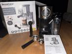 SilverCrest Espressomachine, Cappuccino en Latte, Ophalen, Afneembaar waterreservoir, Espresso apparaat, Gemalen koffie