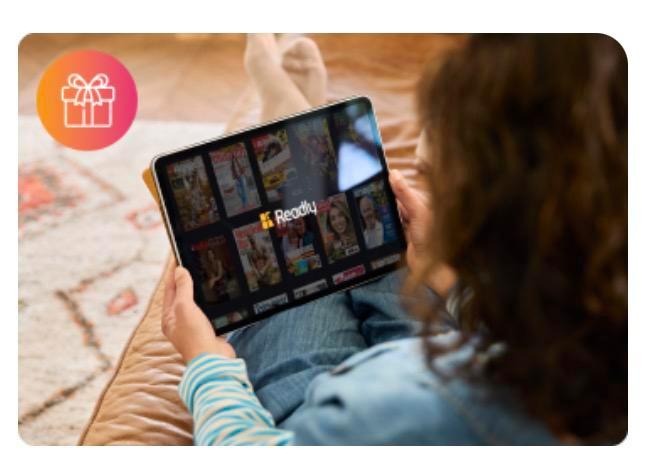 Code voor 1 maand gratis Readly twv 14,95, Tickets en Kaartjes, Kortingen en Cadeaubonnen, Cadeaubon