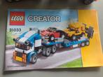 Lego creator 31033 auto transport, Ophalen of Verzenden, Zo goed als nieuw