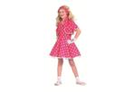 Carnaval Rock & Roll Sixty's Jaren 50 Jurk Set Polka Dot 128, Ophalen of Verzenden, Zo goed als nieuw, 122 t/m 128, Meisje