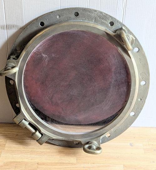 Patrijspoort 55 cm met spiegel, gemerkt, Antiek en Kunst, Curiosa en Brocante, Ophalen of Verzenden