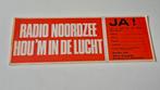 Zeender Radio Noordzee Hou m in de lucht stickers, Verzenden, Zo goed als nieuw, Film, Tv of Omroep