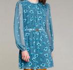 DENNY ROSE jurk blauw met transparante mouwen mt 38