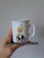 Mok beker met Tweety op Solex, Porselein D7.5xH9.5m, Overige typen, Nieuw, Ophalen of Verzenden, Overige stijlen