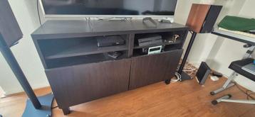 Ikea tv-meubel Besta 120 cm breed zwart beschikbaar voor biedingen