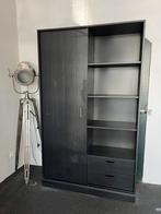 Woood schuifdeurkast Move (zwart), Huis en Inrichting, Ophalen, 200 cm of meer, 150 tot 200 cm, Zo goed als nieuw