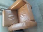 Cognac leren fauteuil montel, Huis en Inrichting, Fauteuils, Ophalen, Zo goed als nieuw, 50 tot 75 cm, Leer