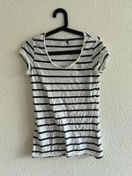 Wit gestreept T-shirt van Colours of the World, maat M, Maat 38/40 (M), Wit, Ophalen of Verzenden, Zo goed als nieuw