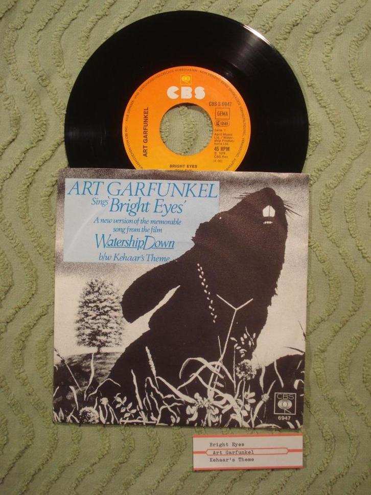 Art Garfunkel 7" Vinyl Single: ‘Bright eyes’ (Duitsland), Cd's en Dvd's, Vinyl Singles, Zo goed als nieuw, Single, Filmmuziek en Soundtracks