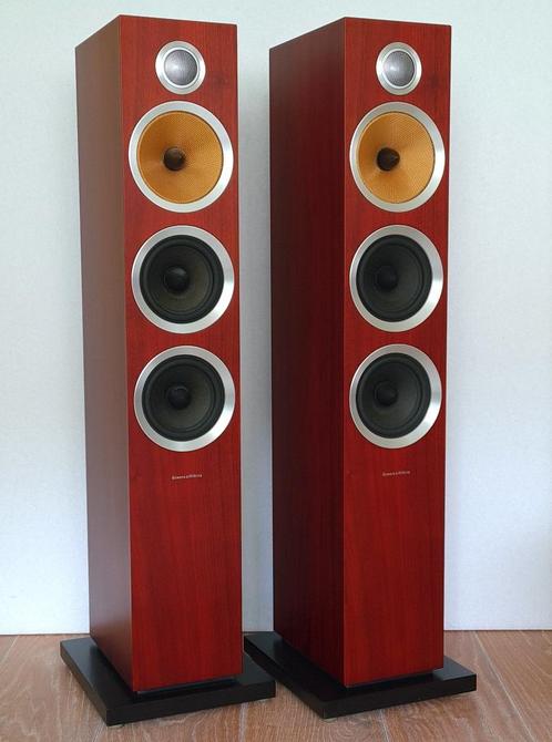 Bowers & Wilkins CM8 S2 rosenut, paar (2 stuks), nieuwstaat, Audio, Tv en Foto, Luidsprekers, Zo goed als nieuw, Front, Rear of Stereo speakers
