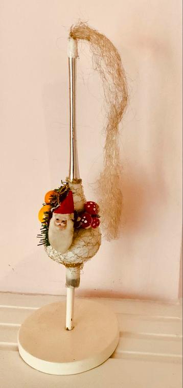 Antieke vintage piek met kerstman uniek object ! beschikbaar voor biedingen