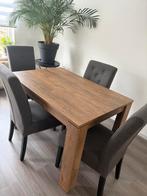Eetkamertafel met 4 stoelen te koop, Ophalen of Verzenden, Gebruikt