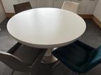 Eettafel met stoelen, Huis en Inrichting, Tafels | Eettafels, Ophalen, Gebruikt, Rond, Vier personen