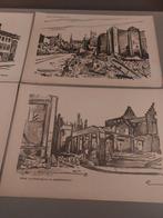 Arie Emens - Groningen 1945 - 4 Litho's, Antiek en Kunst, Ophalen of Verzenden