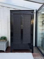 Zwarte chinese bruidskast met originele sleutel, Antiek en Kunst, Antiek | Meubels | Kasten, Ophalen