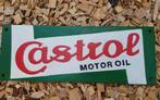 Gietijzer bord   CASTROL 25,00, Ophalen of Verzenden