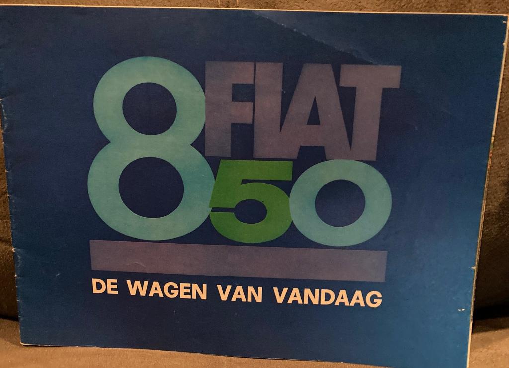 Folder Fiat 850, Ophalen of Verzenden, Zo goed als nieuw, Overige merken