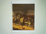 Grote kaart Adriaen van Ostade peasants in a tavern, Verzenden