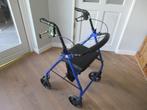 Mooie lichtgewicht Rollator Drive Blauw met tas en rugsteun, Diversen, Rollators, Ophalen of Verzenden, Opvouwbaar, Zo goed als nieuw