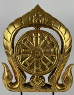 19e eeuw Antiek Thais houtsnijwerk tempelgrenssteen Thailand, Antiek en Kunst, Kunst | Beelden en Houtsnijwerken, Ophalen of Verzenden