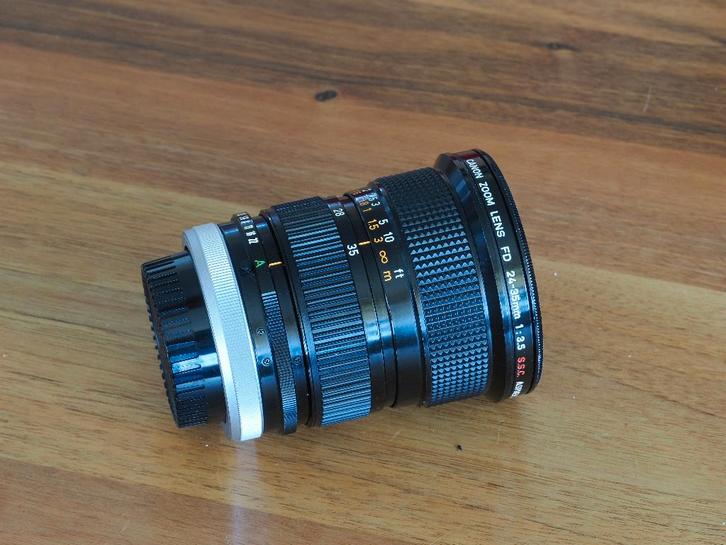 Canon FD 24-35mm f3.5 s.s.c. Aspherical groothoeklens, Audio, Tv en Foto, Fotografie | Lenzen en Objectieven, Gebruikt, Groothoeklens
