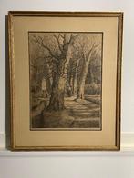 Rupprecht Geiger - ets hout sprokkelende vrouw, Antiek en Kunst, Kunst | Etsen en Gravures, Ophalen of Verzenden