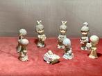 Vintage kerstgroep Butcher 1989 – Precious Moments stijl, Diversen, Kerst, Verzenden, Gebruikt