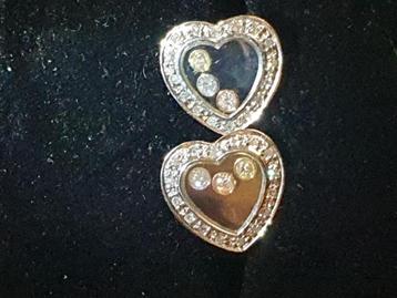 Exclusieve witgouden oorbellen model chopard met briljanten beschikbaar voor biedingen