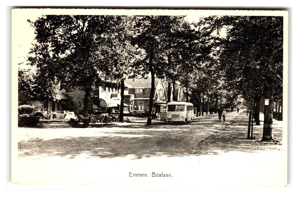 Emmen, Boslaan, Ophalen of Verzenden, 1940 tot 1960, Gelopen, Drenthe