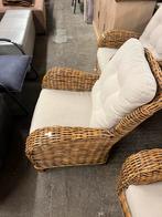 Rieten fauteuil, Huis en Inrichting, Stoelen, Ophalen, ., Zo goed als nieuw, .