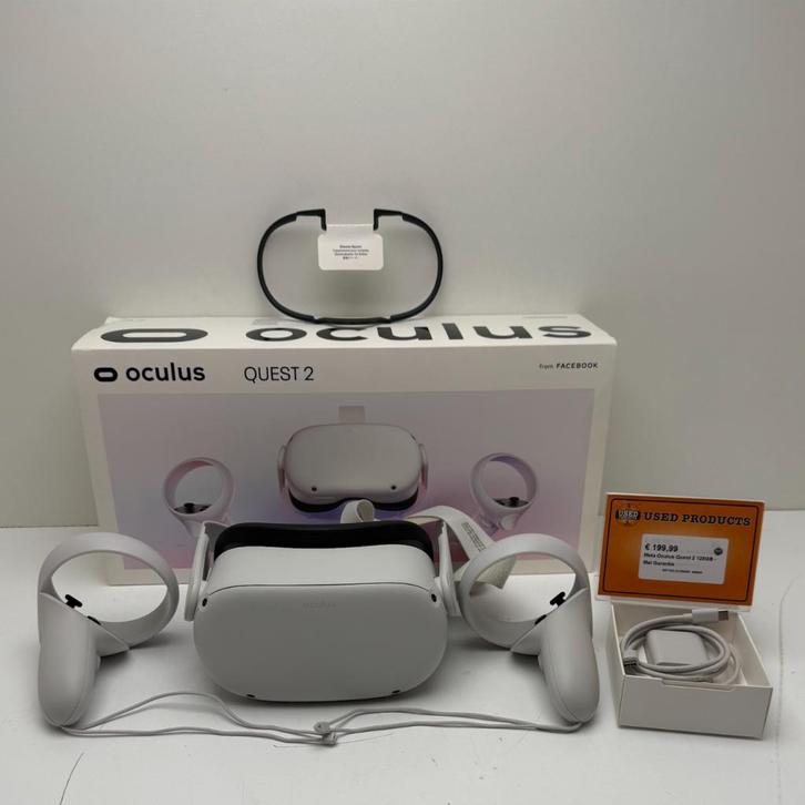Meta Oculus Quest 2 128GB - Met Garantie, Spelcomputers en Games, Virtual Reality, Zo goed als nieuw