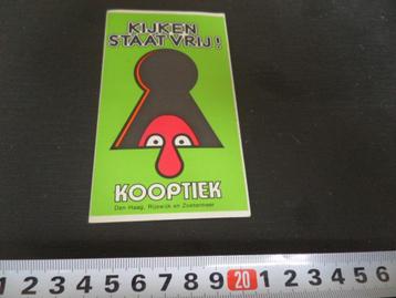 sticker strip killroy - kijken staat vrij KOOPTIEK  beschikbaar voor biedingen