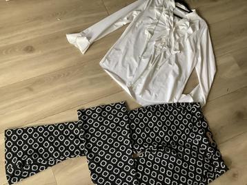 Studio Anneloes travel flair broek L met Helena Hart blouse beschikbaar voor biedingen