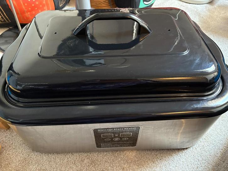 Goed werkende Hotstone pan, Sport en Fitness, Massageproducten, Zo goed als nieuw, Hotstone, Ophalen