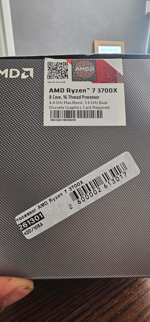 AMD Ryzen 7 3700x, Computers en Software, Processors, Gebruikt, 8-core, 3 tot 4 Ghz, Ophalen of Verzenden