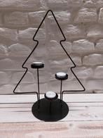 Kerstboom Kandelaar - Zwart Metaal, Verzenden, Zo goed als nieuw