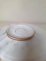 2 Apilco Bistro schotels, wit met gouden rand, aanvulling, Ophalen of Verzenden