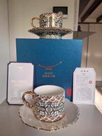 2 Auratic Bone China Kop & Schotels - Nieuw!, Nieuw, Ophalen of Verzenden, Overige stijlen, Kop(pen) en/of Schotel(s)