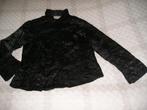 zwarte glans blouse Surrender maat XL, Surrender, Zo goed als nieuw, Maat 46/48 (XL) of groter, Zwart