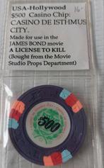$ 550 Casino Chip James Bond - A License to Kill, Ophalen of Verzenden, Overige typen