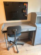 Hele mooie grijze bureau-set, Ophalen, Zo goed als nieuw, Bureau