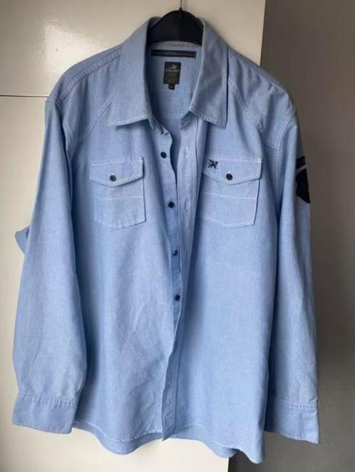 Vanquard lichtblauw overhemd mt. XXL 100% katoen, Kleding | Heren, Grote Maten, Zo goed als nieuw, Overhemd, Blauw, Ophalen of Verzenden