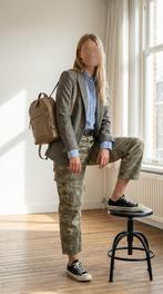 Burkely leren rugzakje - Croco print - Compact, Verzenden, Groen, Leer